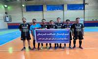 حضور تیم حفاظت فیزیکی شبکه بهداشت و درمان بندرخمیر در مسابقات فوتسال دانشگاه علوم پزشکی هرمزگان