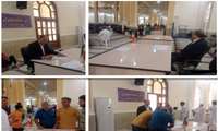 میز خدمت شبکه بهداشت و درمان در نماز جمعه این هفته شهرستان بندرخمیر