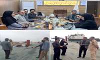 برگزاری نشست تیم سلامت شبکه بهداشت و درمان بندرخمیر با شهردار و اعضای شورای شهر بندرپل 